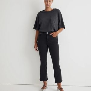 Madewell Curvy kickout crop jean